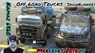 Mercedes Benz Zetros vs Kamaz 6560 Off road Trucks battle