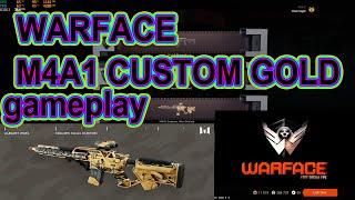 Warface M4A1 Custom Gold GamePlay