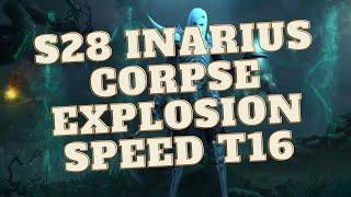 Diablo 3 Season 28 Necromancer Inarius Corpse Explosion Speed t16 Build