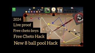 8 ball pool cheto hack 2025 / how to downalod cheto hack apk and key / free hack / 8 line hack