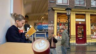 january diaries | solo coffee date, quiet days & book chats