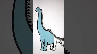 How to Draw Dinosaurs | Tallest Dinosaur Sauroposeidon #art #drawing #dinosaur