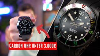 Diese Uhr ist ein PREIS-LEISTUNGS HIT! | Titoni Seascoper CarbonTech Rainbow Review (4K)