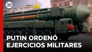 Putin ordenó ejercicios militares con lanzamisiles nucleares | #26Global