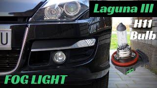 How To Change Fog Light Bulb (H11)  - Renault LAGUNA 3