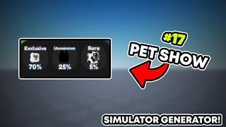 How to ADD Pet Show System (SIMULATOR GENERATOR)