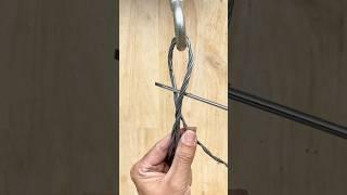 How to connect steel cable without accessories #diy #tips #tipandtricks
