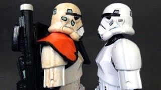 SANDTROOPER vs STORMTROOPER Star Wars Black Series Action Figure Comparison