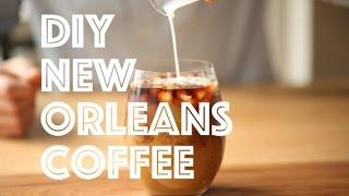 How to BREW Pour Over New Orleans Chicory Cafe Du Monde Blue Bottle Coffee Cafe Au Lait