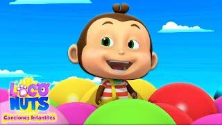 Canción de globo | Musica para bebes | Dibujos animados | Loco Nuts Español | Canciones infantiles
