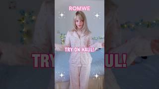 Try on haul! *ROMWE* 