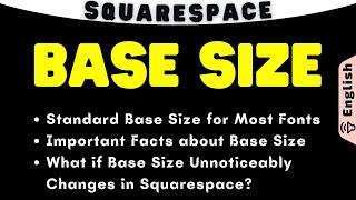 Font Base Size in Squarespace