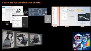 Custom robotic arm simulation in ROS2