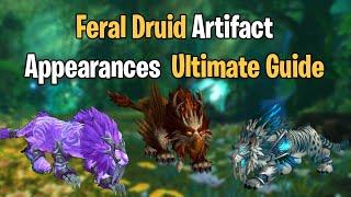 Feral Druid Artifact Appearances | Legion Druid Cat Forms | Fangs of Ashamane Artifact Appearances