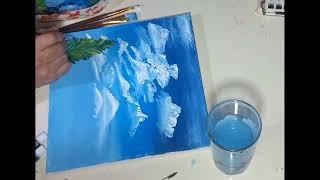 Cloudy Sky Painting | Painting for beginners | Artistic Mommy