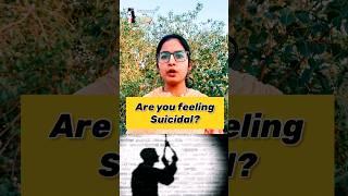 How to handle Suicidal Thoughts? | आत्महत्या#youtubeshorts