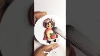 Cutest Clay Red riding hood ️ | #shararts #youtubeshorts #shortsvideo