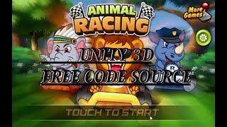 FREE CODE SOURCE UNITY 3D ANIMALS RACING لعبة جميلة مجانية على اليونيتي 3 دي للرسكين