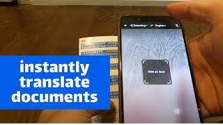 How To Translate Documents Instantly Using Phone's Camera? - Google Translate App For Android