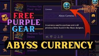 Throne and Liberty ABYSS CURRENCY - Crafting Purple Gear On Easy Way Beginners Guide