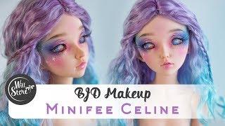 [BJD] Роспись куклы минифи Селин мейкап / фейсап [БЖД] BJD minifee Celine урок от WillStore