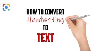 How To Convert Handwriting to Text (Google Lens)