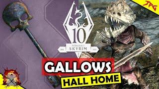 SKYRIM NEW NECROMANCY HOME! Gallows Hall! Permenant Undead Follower? Staff Of Worms! New Bone Helms