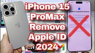 iPhone 15 Pro Max Remove Apple iD Without Password 2024 - Tutorial iCloud Unlock on iPhone