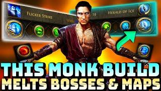 PATH OF EXILE 2 MONK BUILD - UPDATED FLICKER STRIKE BUILD DESTROYS BOSSES & MAPS | POE 2 MONK GUIDE