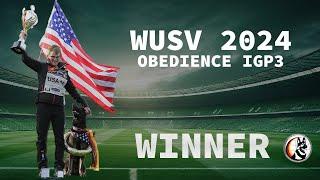 Winner of WUSV 2024 - Joker von der Beizjagd - Obedience 92p