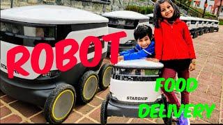 Robot Food Delivery in Fairfax City,VA/ Starship Food Delivery Experience End To End