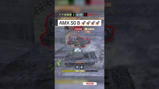 AMX 50 B in action. WoT Blitz What do you think⁉️Your mind