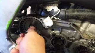 Kickstart mechanism install on 2001 kx 250