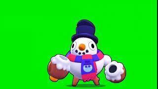 Brawl Stars Snowman Tick Green Screen