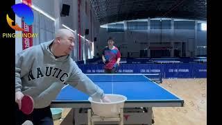 Coach Chen 32 - How to forehand topspin with a lot of spin