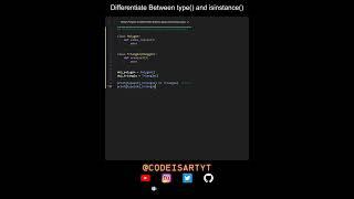 Differentiate Between type() and isinstance() in Python | Python Examples | Python Coding Tutorial