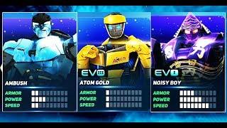 Real Steel ATOM GOLD & NOISY BOY & AMBUSH | BOSS MIDAS - ARCADE | NEW ROBOT Живая Сталь