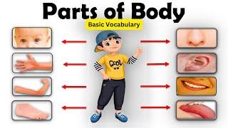 Kids vocabulary - Body - parts of the body | Educational Video | Body Parts