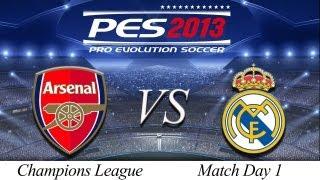 [TTB] PES 2013 Arsenal Vs Real Madrid - Playthrough Commentary, ML Champions League Game 1!