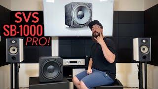 SVS SB-1000 PRO Subwoofer Review! It's smaller than you think & it'll have more bass than you think.