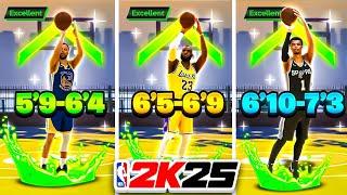 BEST JUMPSHOTS for EVERY BUILD & HEIGHT on NBA 2K25