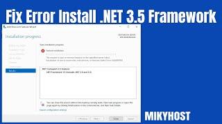 Fix Error Install .NET 3.5 Framework On Windows 2019