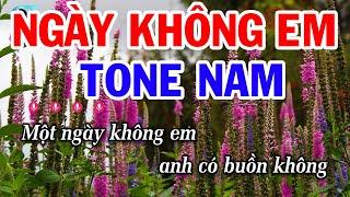 Karaoke Ngày Không Em Tone Nam ( La Thứ ) Nhạc Sống Tuấn Cò