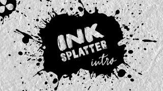 Intro #3 : Ink Splatter | Free Tutorials + Setting Files + Ink Splatter Images | DaVinci Resolve 18