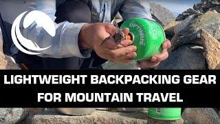 Lightweight Backpacking Gear for Mountain Hiking