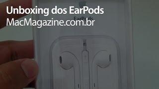 Unboxing dos novos fones de ouvido da Apple, os EarPods