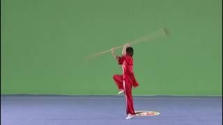 Qiangshu Spear 32 forms whole set of movements - wushu qiang  枪