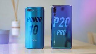 Honor 10 против Huawei P20 Pro. Стоит ли переплачивать? [4k]