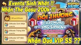 Events Sinh Nhật Mới Nhận Thẻ Gosu 200k Mới !! - Huyền Thoại Hải Tặc