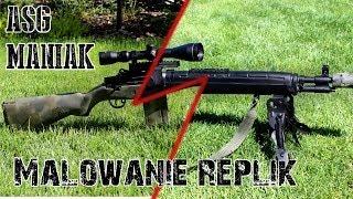 ASG Maniak #23 Malowanie replik - Jak malować gąbką? M14 CM "A-tacs FG" camo